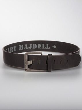 GARY MAJDELL Sport Men's 2" Genuine Leather Single Prong Brown Belt--EUC--36